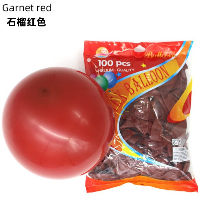 Decoración personalizada de globo mate grueso de 12 pulgadas decoración de fiesta de cumpleaños globo personalizado traje al por mayor globo transfronterizo