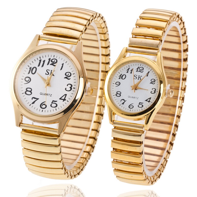 Middle-Aged and Elderly Men's Watches with Large Digital Dial, Women's Watches with Steel Band and Spring Elastic Band, Elderly Watches, Activity Gifts, Quartz Watches for Men Middle-Aged and Elderly Men's Watches with Large Digital Dial, Women's Watches with Steel Band and Spring Elastic Band, Elderly Watches, Activity Gifts, Quartz Watches for Men