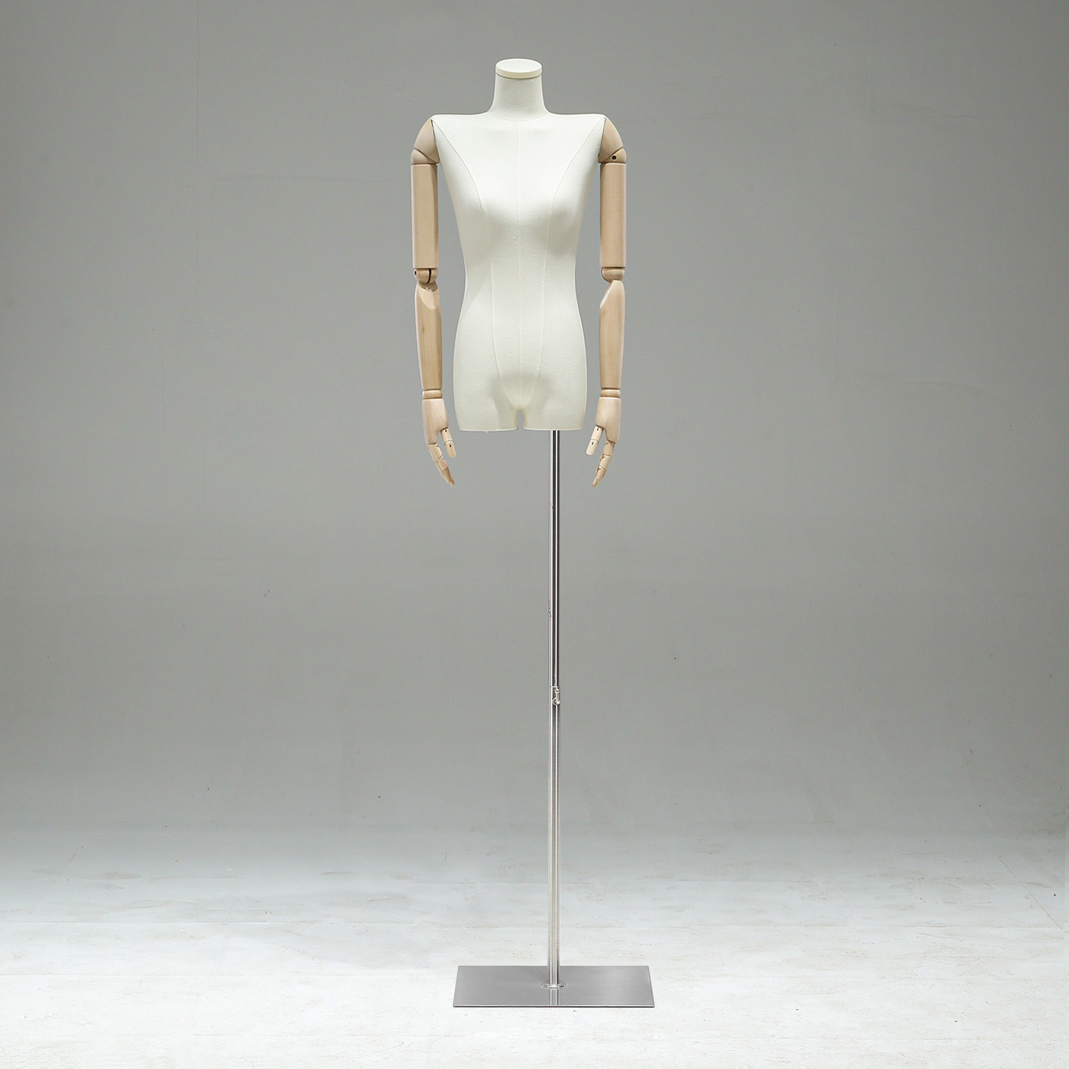 Tienda de ropa coreana colgante de hombro plano modelo de mano accesorios ventanas de mujer y mujer mitad de cuerpo maniquí modelo de muñeca estante de exposición