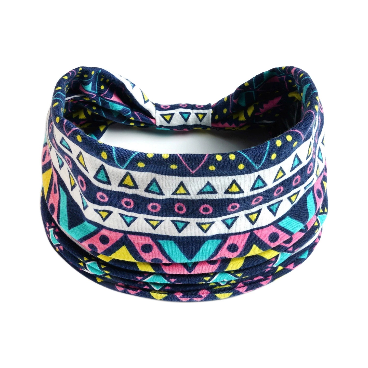 Europa y América nueva impresión elástica deportiva correa de cabello damas banda ancha correa de cabello turbante retrógrado joyas para el cabello de yoga