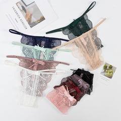 Sexy Lace Thong for Women: Seductive, Skin-Friendly, Breathable T-Backs with Low-Rise Design and Delicate Straps—European & American Style