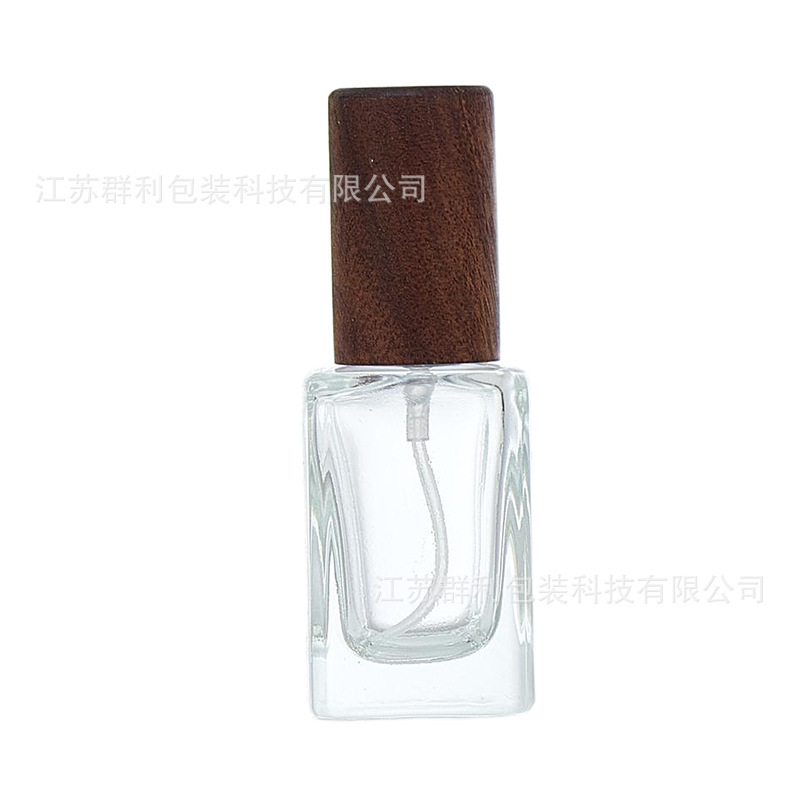 现货批发方形香水分装玻璃瓶便携式喷雾瓶旅行螺口透明香水瓶空瓶|undefined