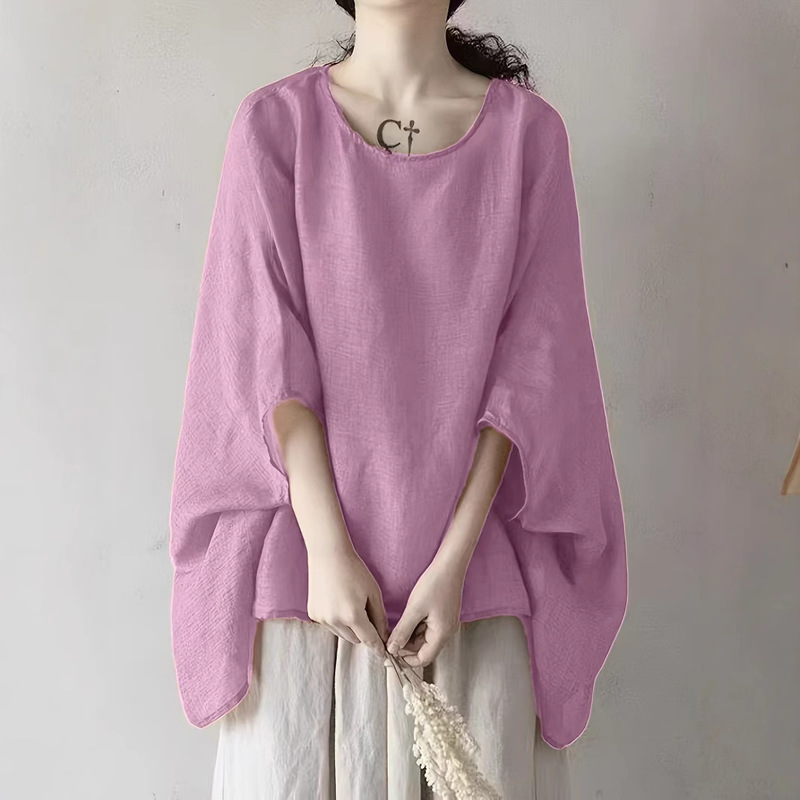 2025 Summer New Artistic Loose Bat Sleeve Sunscreen Shirt