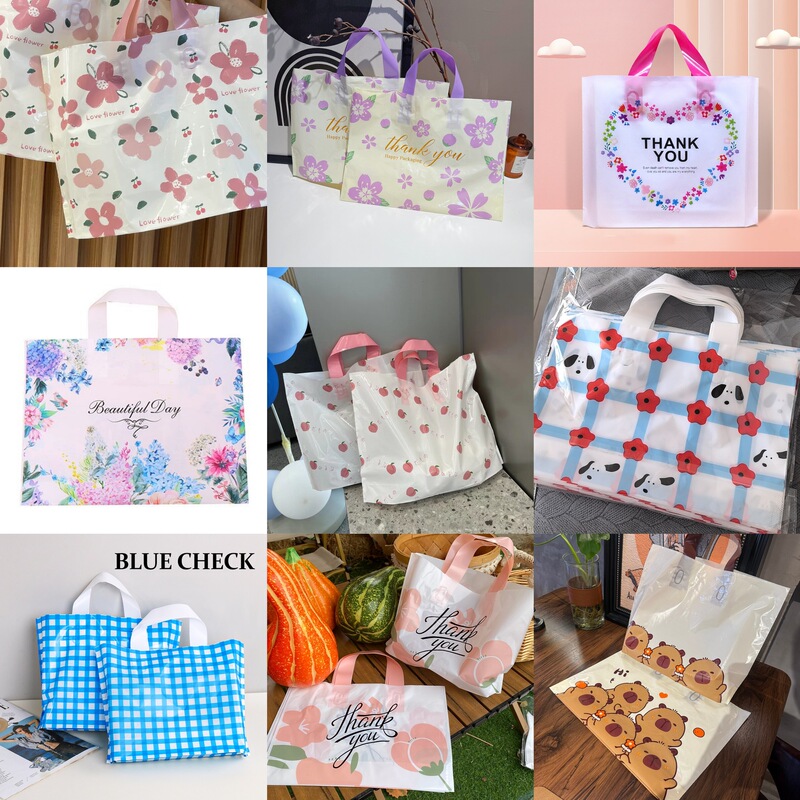 Holiday Party Gifts Plastic Satchel Packaging Gifts Clothing Shopping Bags Children's Clothing Shoe Box Bags Candy Bags
