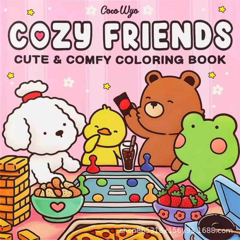 Comdy Days Детская раскраска, Серия милого крокодила, раскраска-граффити оптом