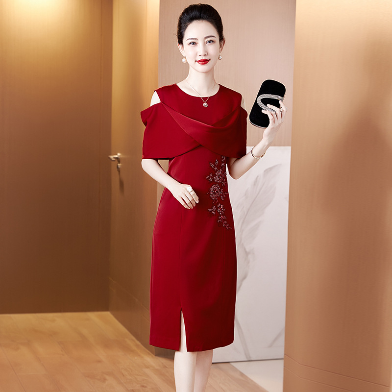 B4702 1900K VÁY ĐẦM LIỀN THÂN DỰ TIỆC NỮ DONREOC MÙA HÈ TRUNG NIÊN DÙNG TRONG LỄ CƯỚI THỜI TRANG NỮ G05 SẢN PHẨM MỚI