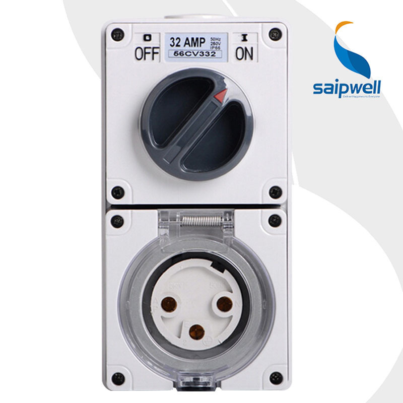 斯普威尔厂家直销SP-56CV332澳式出口组合工业开关插座 防水电源