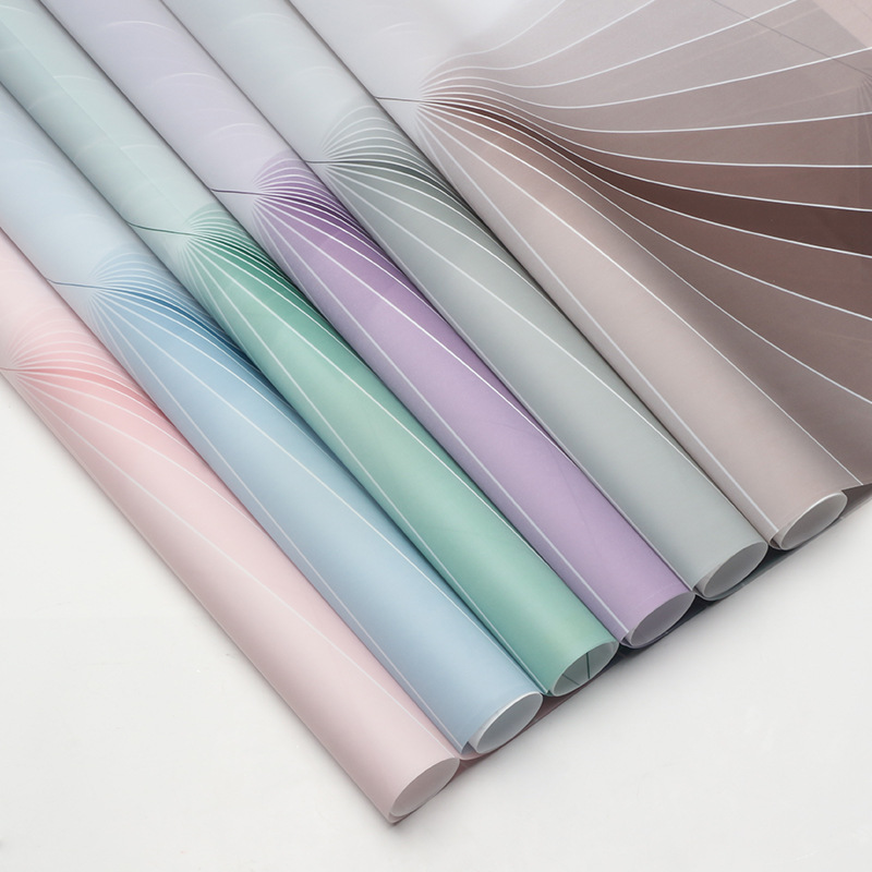 Papel vegetariano Huaxi Han Papel de envolver de flores de principios de verano Papel mate Paquete de regalo impermeable Papel de flores Florería Material de ramo de bricolaje