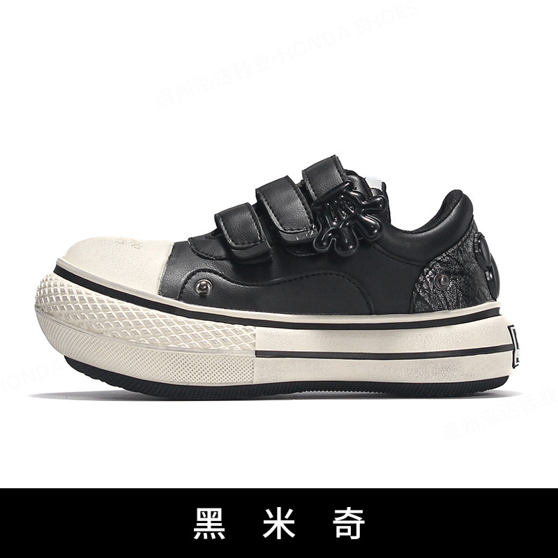 胡迪联名玩具总动员Old帆布鞋大头休闲板鞋黑色米奇情侣潮鞋男女|undefined