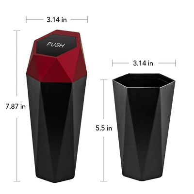 Diamond Trash Bin Desktop Storage | Car storage bag/box