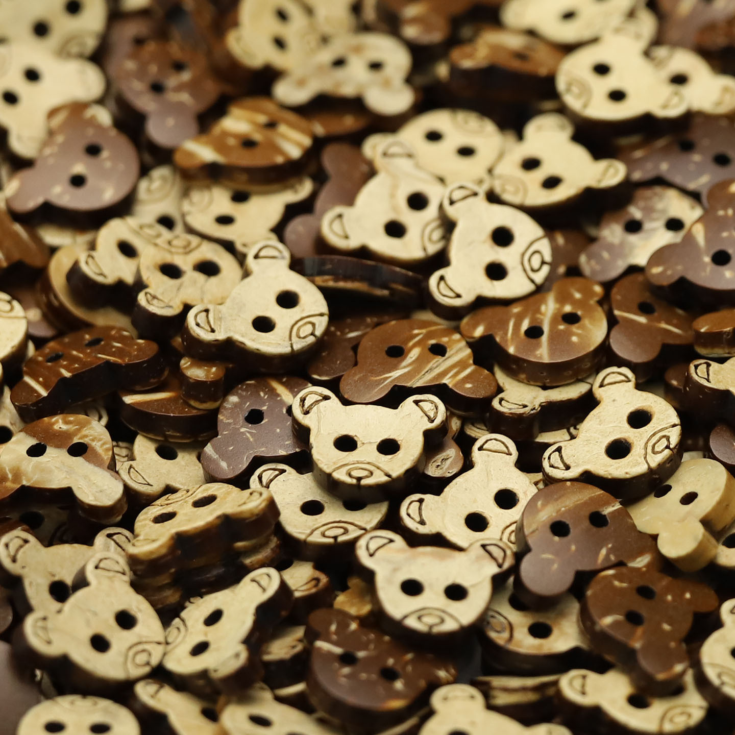 JULI Orange Botón de coco retro Camisa casual Suéter Cárdigan Botón decorativo Libro de cuentas de bricolaje Accesorios de joyería