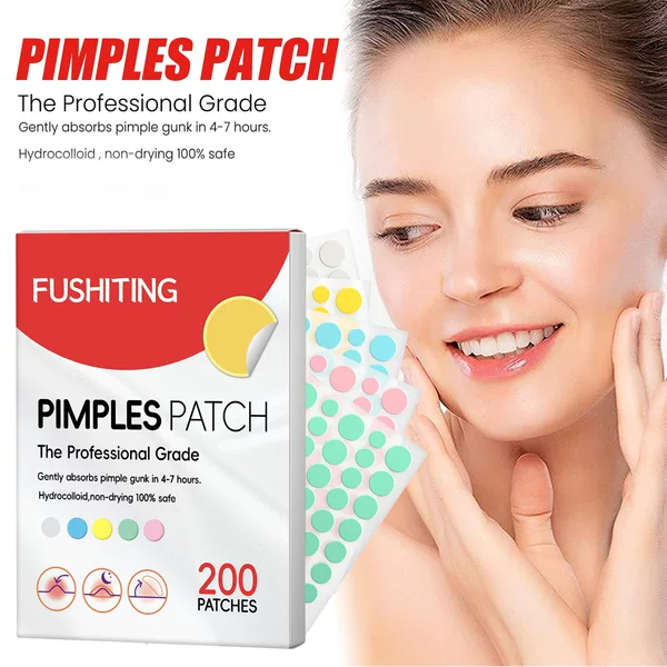 Cross-Border Popular Pimplespatch Round Acne Patch Colorful Hydrocolloid Acne Patch Ready for Sale