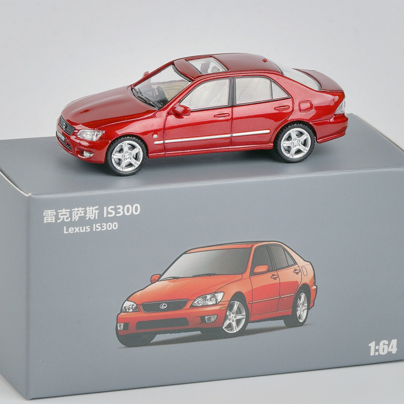 박스형 JKM1 | 64 LEXUS IS300 박빙 상어 자동차 자동차 모델 장식품 소형 미니 슬라이딩