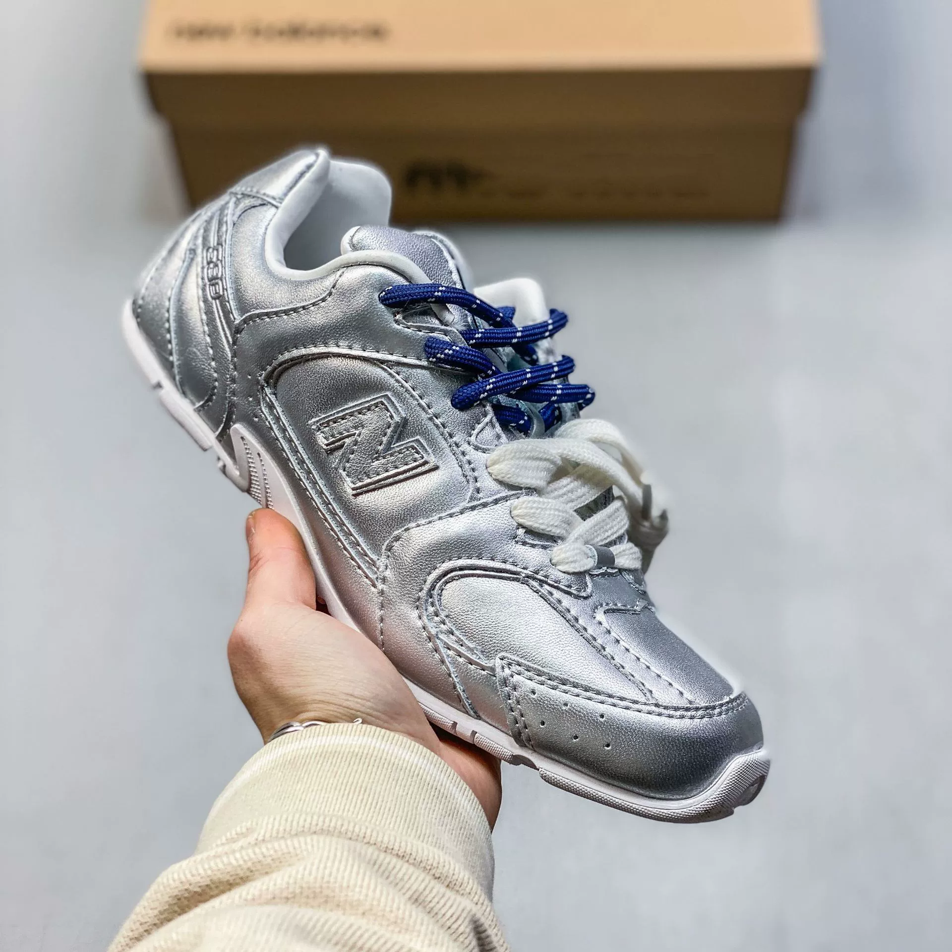 Женские кроссовки (Pure Origin NB530 Miu Deshu) дышащая сетка, ретро повседневные для бега