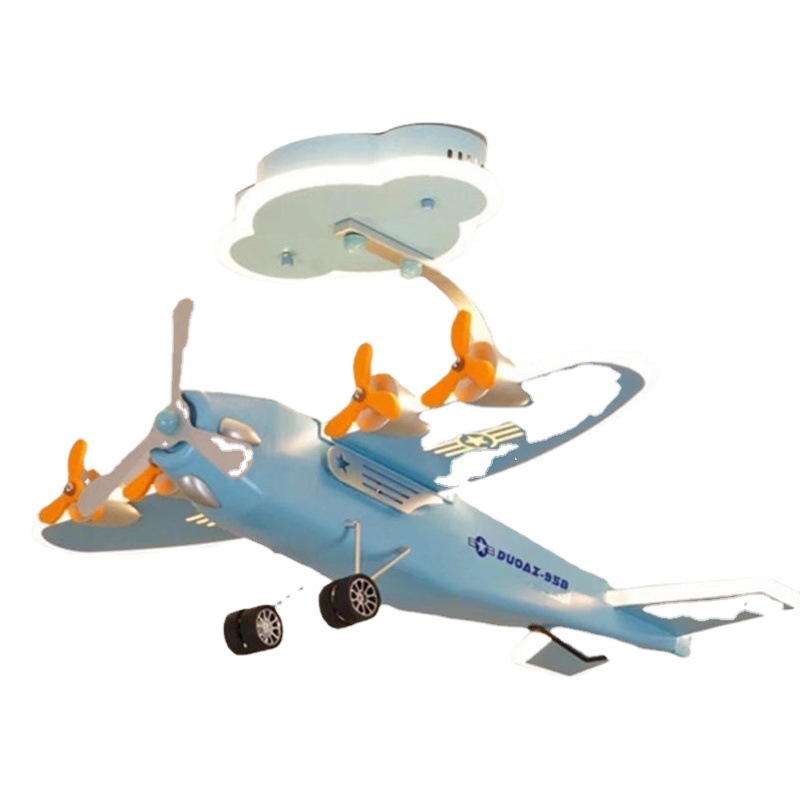 Creativo LED aviones Luz de techo de la habitación de los niños niño dormitorio luz sala de dibujos animados simple nórdico protección ocular lámparas