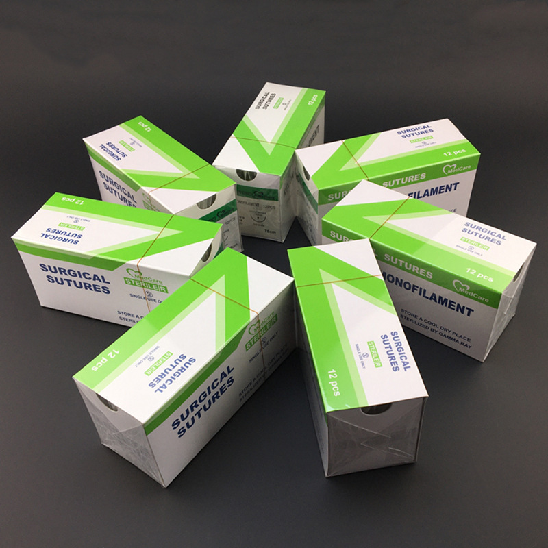 Dental Implant Nylon Suture 4-0 Triangular Round Needle, Clinch Pin, Stitching Needle and Thread