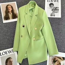 2024春秋小西装女外套韩版宽松版型休闲百搭女西服外贸订购西装女