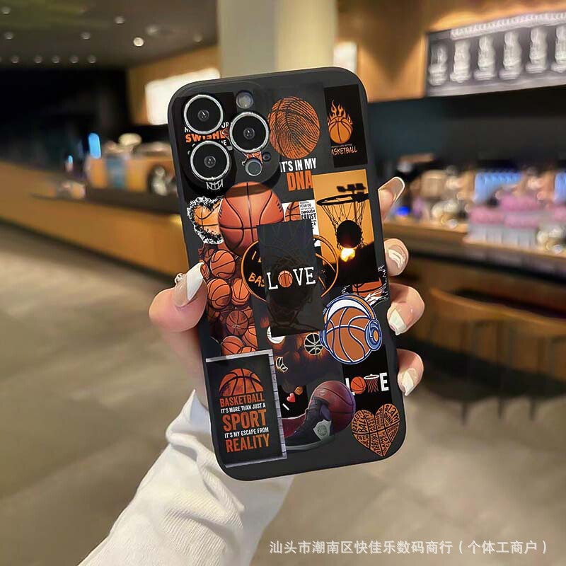 Love Basketball Suitable for Apple Iphone11/12/13/14/15/16Promax Mobile Phone Protective Case Xs/Xr