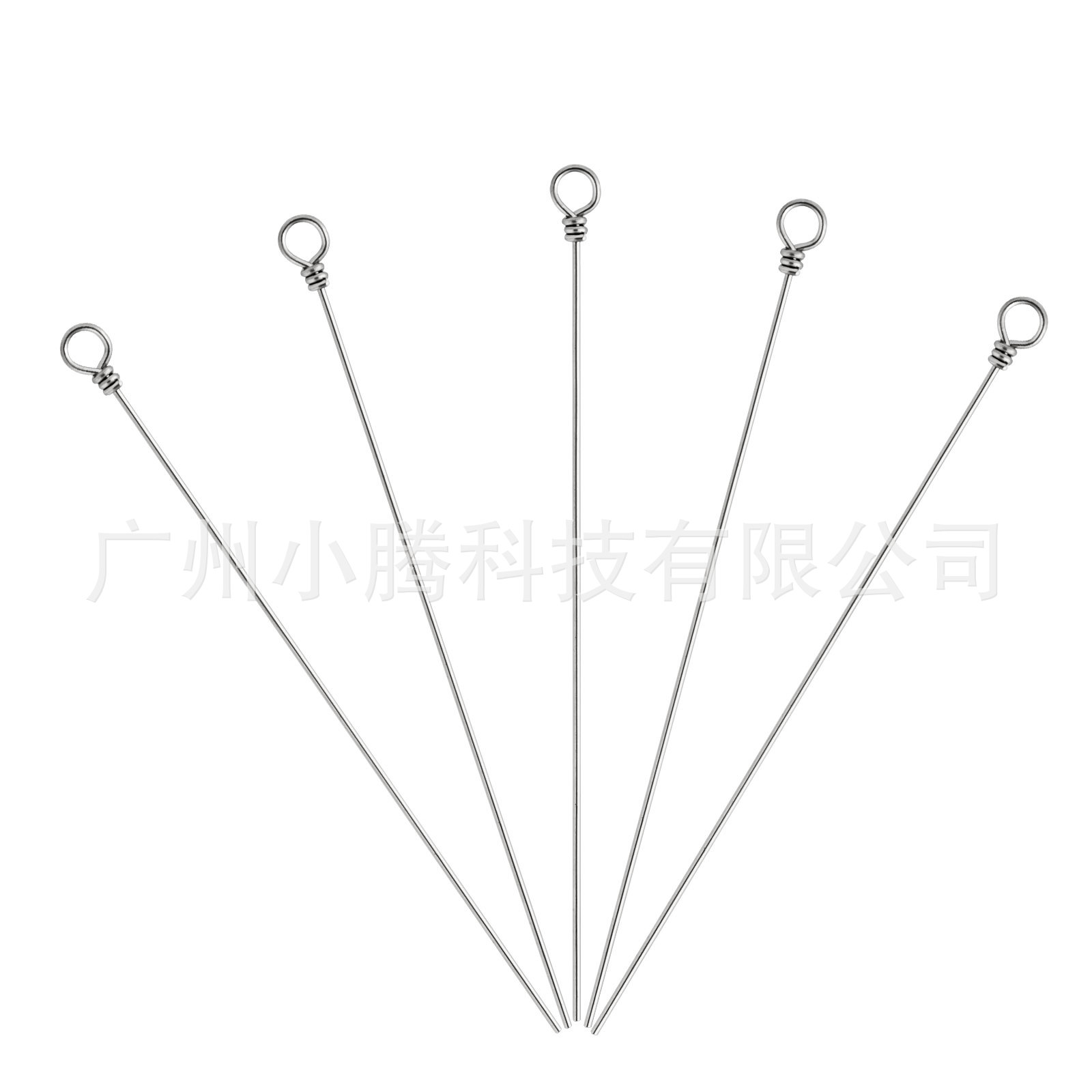 Equipo de pesca alambre de acero inoxidable 100 piezas/paquete Luya giratorio conector de lentejuelas pesca al aire libre boca de caballo rebordear alambre de acero