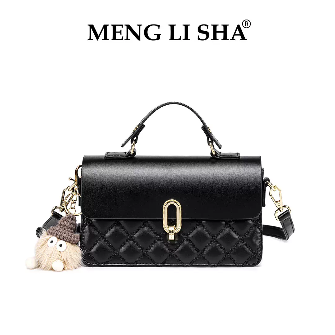 2026新款小香风高级质感手提盒子包女通勤百搭简约单肩斜挎小方包