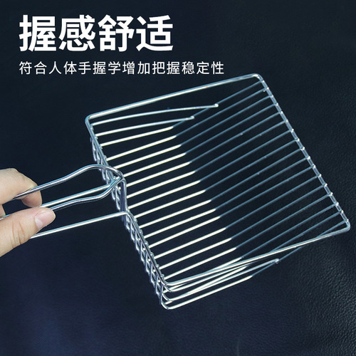 Cat litter shovel extra large hollow metal cat poop shovel pet cleaning supplies cat toilet fine hole poop shovel cat litter shovel