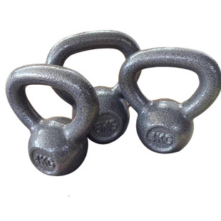 Manufacturer wholesale cast iron solid kettlebell fitness equipment home exercise sports kettle small volume paint portable 5