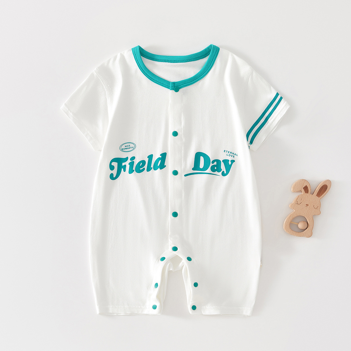 Baby's Jompsuit Infant Summer Modal Short-sleeved Baby's Thin Pajamas Harper Newborn Air Conditioning Clothes