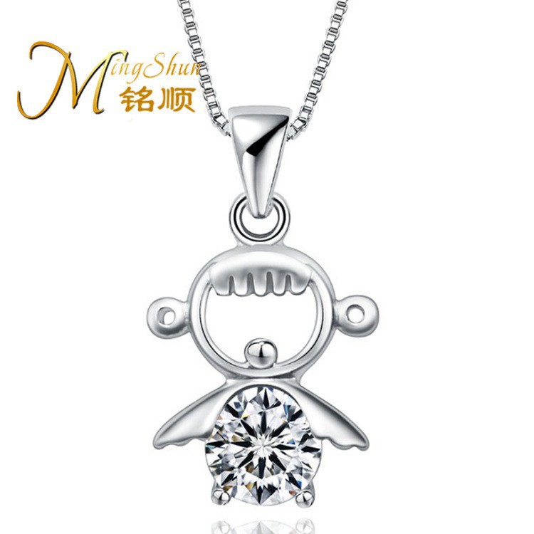 싱글 지르코늄 엔젤 베이비(체인은 포함되지 않음)