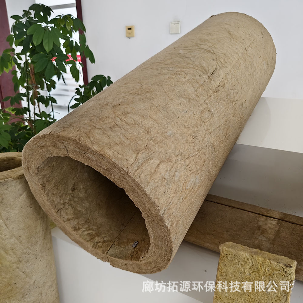 廊坊“鑫拓源“品牌 憎水型保温岩棉纤维管 承接铝皮铁皮保温施工