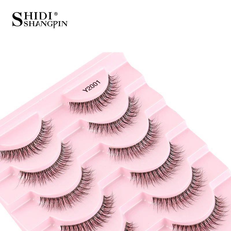 5/10 Pares de Pestañas Postizas, Pestañas de Ojo de Gato, Extensión de Pestañas