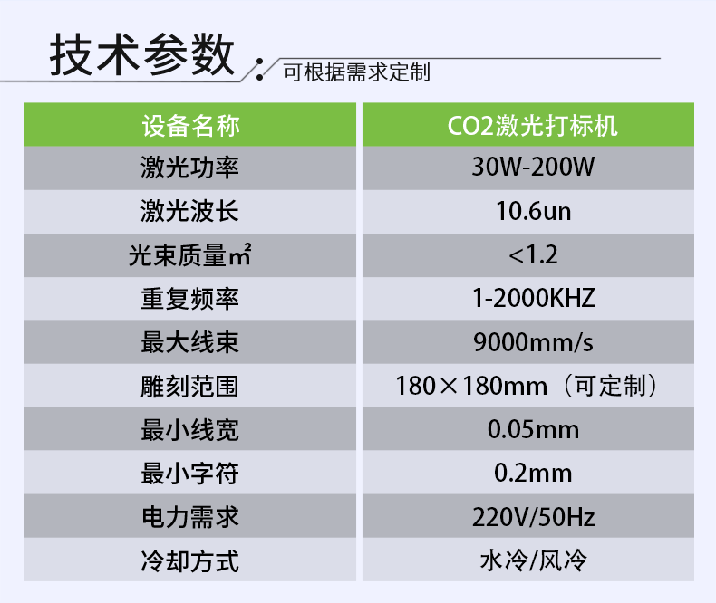 二氧化碳激光打标机，CO2激光打标机，激光打标机厂家，非金属激光打标机