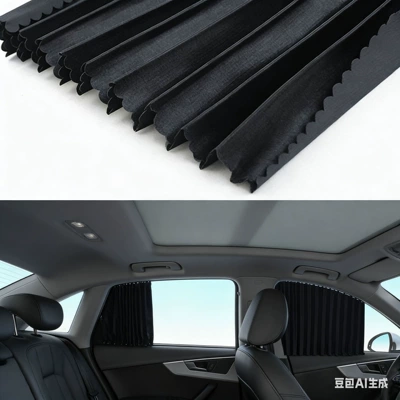 magnetic track side window privacy Car curtains