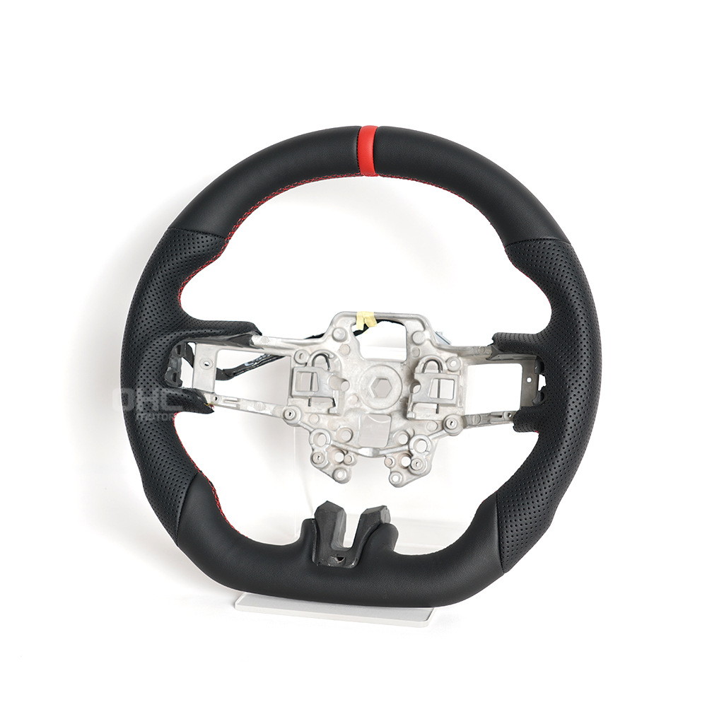 Cross-Border Hot Sale Suitable for 18-21 Models with Heated Ford Mustang Full Leather Car Steering Wheel Upgrade and Modification