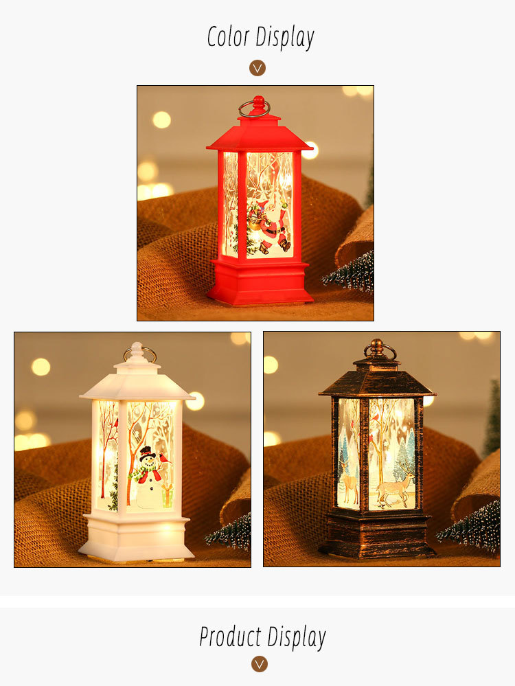 Christmas Decorations Luminous Portable Small Oil Lamp Wholesale Nihaojewelry display picture 9