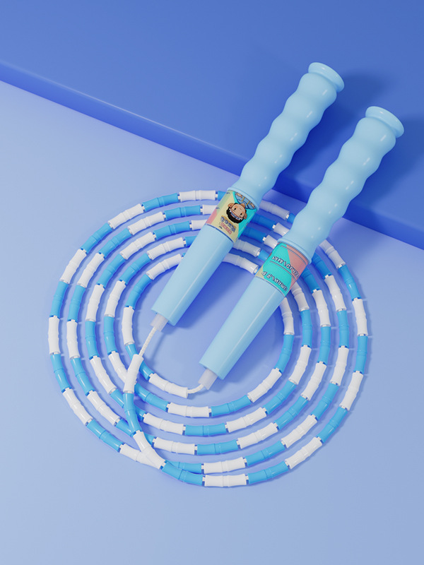 6108 niños bambú festival cuerda de salto de jardín de infantes especial principiantes ajustable cuerda de salto profesional de acondicionamiento físico