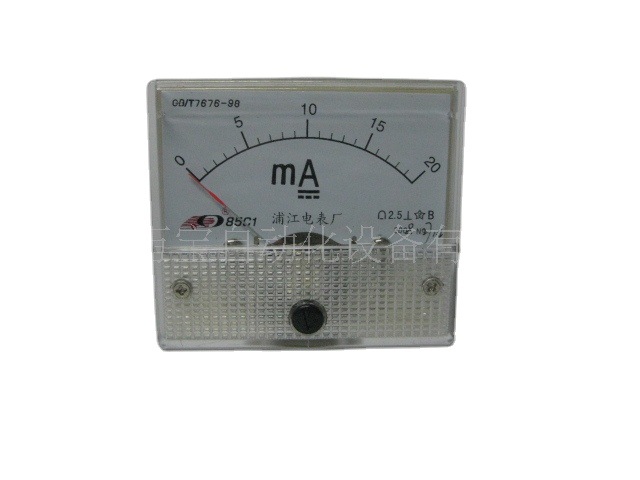供应 小表头 机械表头 指针表 指针机械电流表85C1 20mA(图)