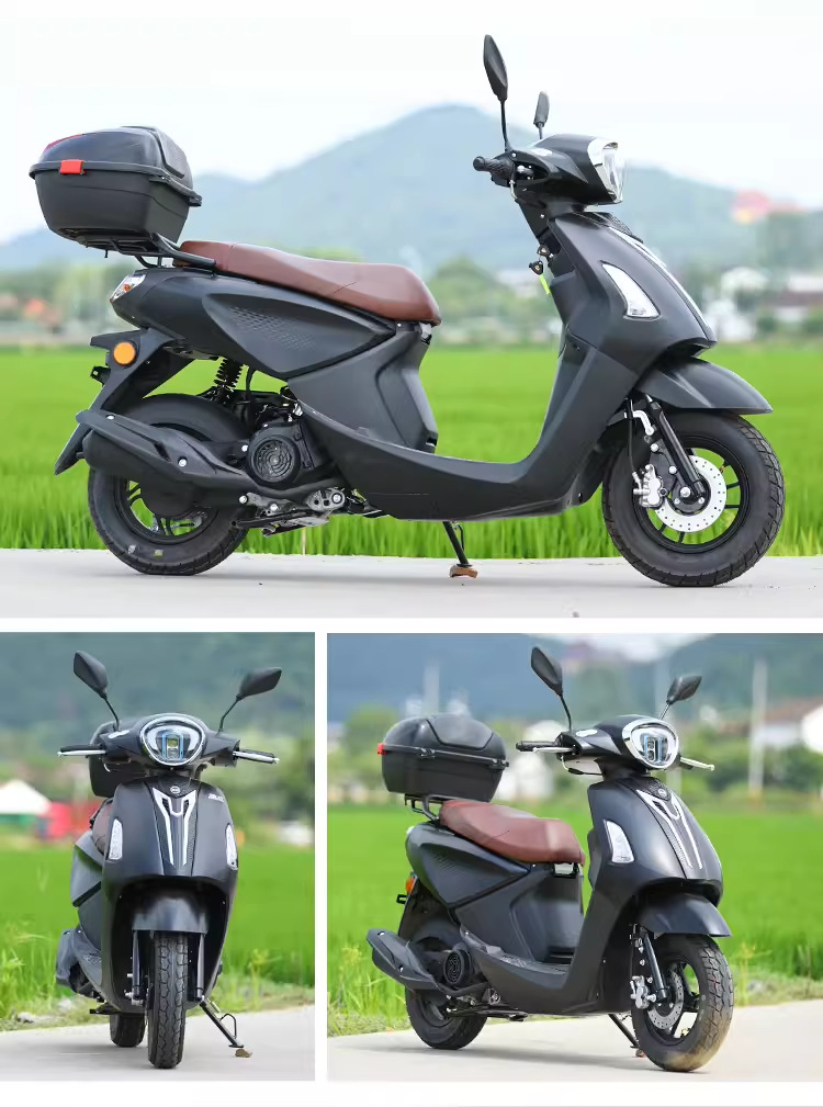 Domestic Electric-Injected Two-Wheeled Motorcycles for Men and Women, Large Fuel-Powered Scooters, Jinlangwang Commuter Adult Scooters