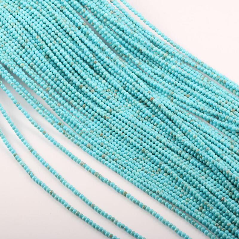 Turquoise round beads White Pine blue pine popcorn loose beads DIY mini beads small rice beads necklace bracelet accessories