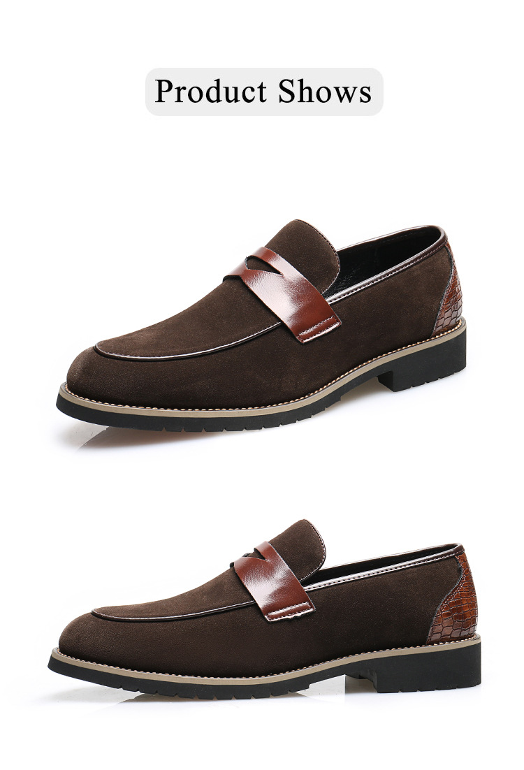 Férfi bőr loafer cipők alkalmi és elegáns viselet_voghion.com
