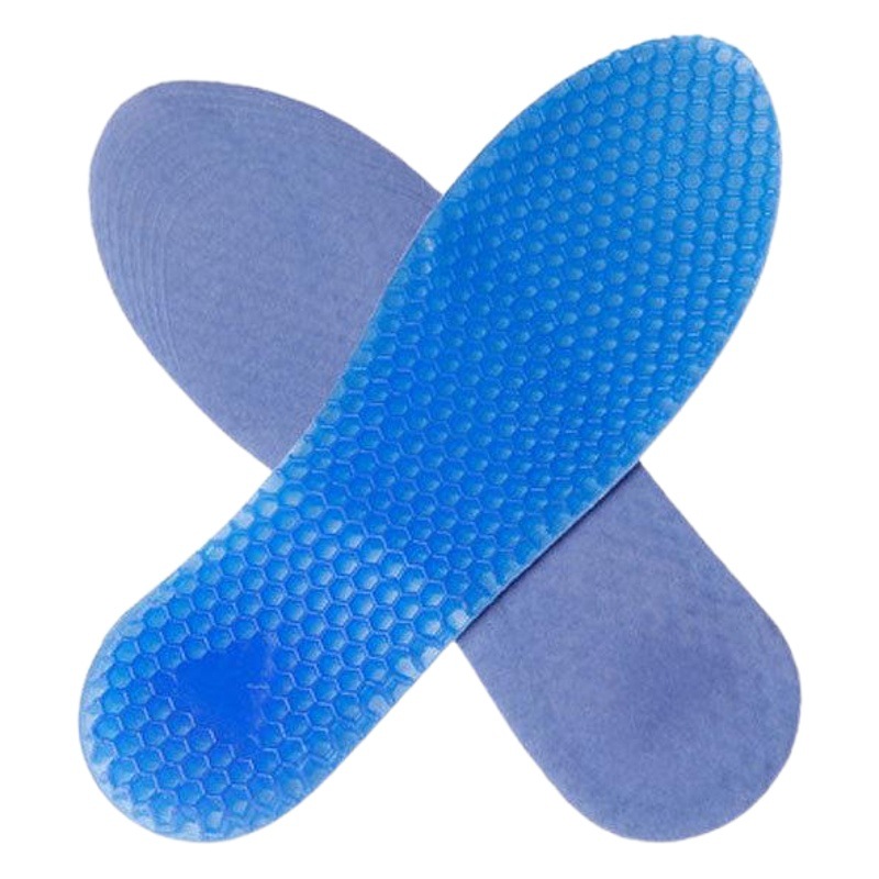 Precio de fábrica engrosada Plantilla de panal de silicona hombres y mujeres corriendo baloncesto deportes plantilla cojín transpirable absorbente de sudor