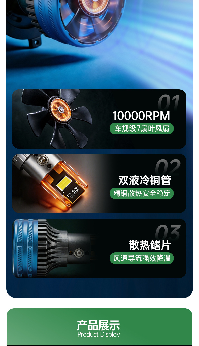 Car Led Lens Electromagnetic Valve H4 Single Direct Beam Headlight Dual Light Lens Universal Fisheye Light for Cars and Motorcycles