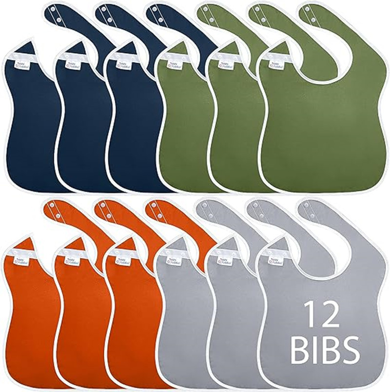 Cross-border factory processing three-dimensional disposable baby baby food bib bib waterproof coverall bib