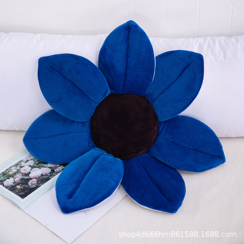 Creativo nuevo baño flor alfombra de baño lindo dibujos animados simulación flor cojín felpa juguete creativo sofá comedor silla cojín