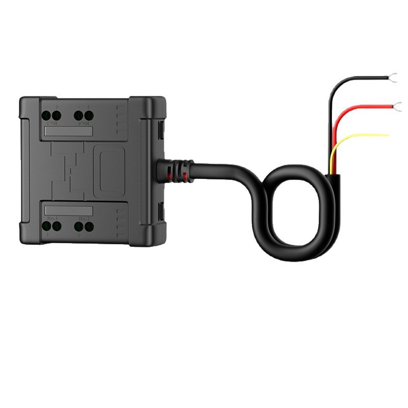 Caja de fusibles de motocicleta 4 vías 12V correa impermeable automóvil triciclo scooter conector rápido
