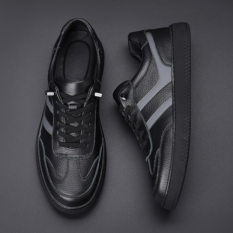 2025, nuevos zapatos casuales de cuero para hombres, zapatos de entrenamiento de cuero transpirables para hombres, zapatos de cuero para hombres.
