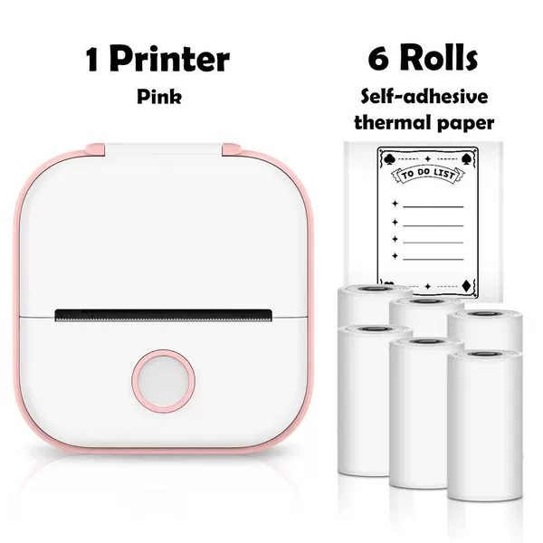 Pink-6Roll Stickers