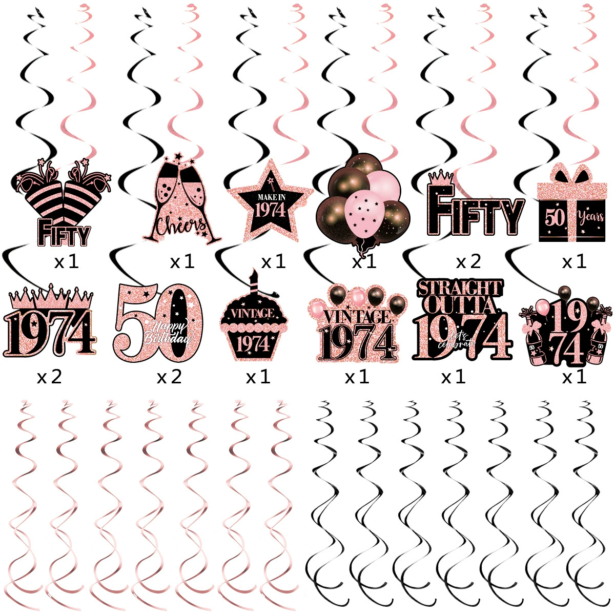 Амазонская тематическая вечеринка украшает 50-летнюю вечеринку по случаю дня рождения