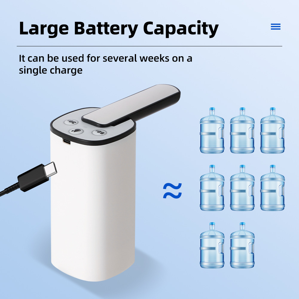 In-Stock Bottled Water Pump, Electric Fully Automatic Bottled Water Pump, Household Water Bucket Pump, Rechargeable