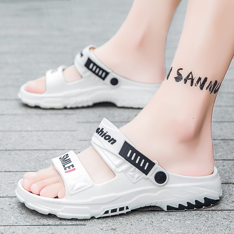 Combinación 2025 diseñador transfronterizo zapatos de dos agujeros al aire libre para hombres zapatos de playa de moda de verano zapatillas de hombre