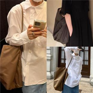 The *Row Nylon Bucket Bag Cloud Bag Niche High-End Large-Capacity Commuter Tote Bag Women's Shoulder Bag